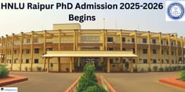 HNLU Raipur PhD Admission 2025 Open Apply Now